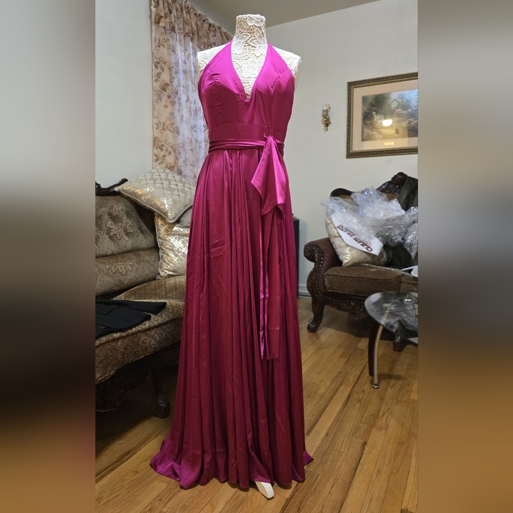 Elegant Pink Evening Gown